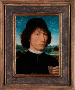 Ritratto di un uomo con una medaglia romana - Memling, Hans