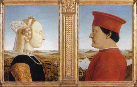 Ritratto di Duchi di Urbino di Piero della Francesca agli Uffizi